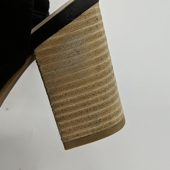 COLE HAAN Leather Peep Toe Slingback Booties - Picture 8 of 9